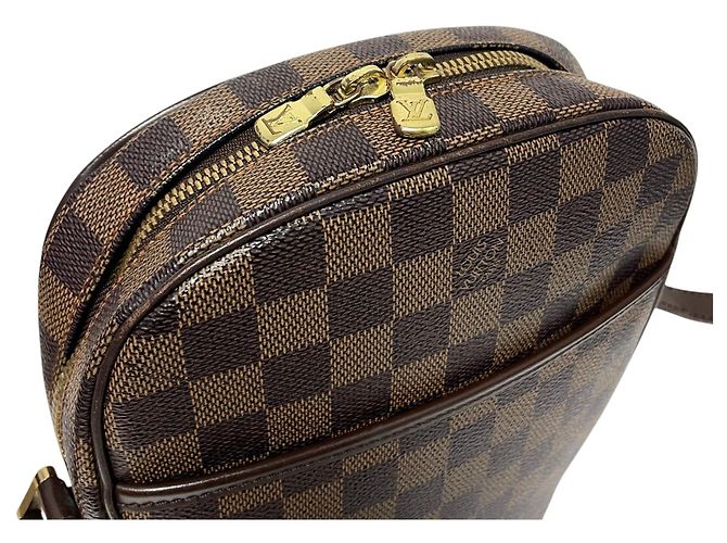 Louis Vuitton Bolsa de Ombro Damier Ébène PM Preto - vista 4