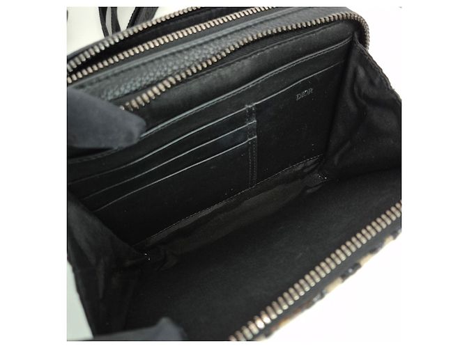 Dior Pochette a tracolla con zip in jacquard Oblique Multicolore - vista 11