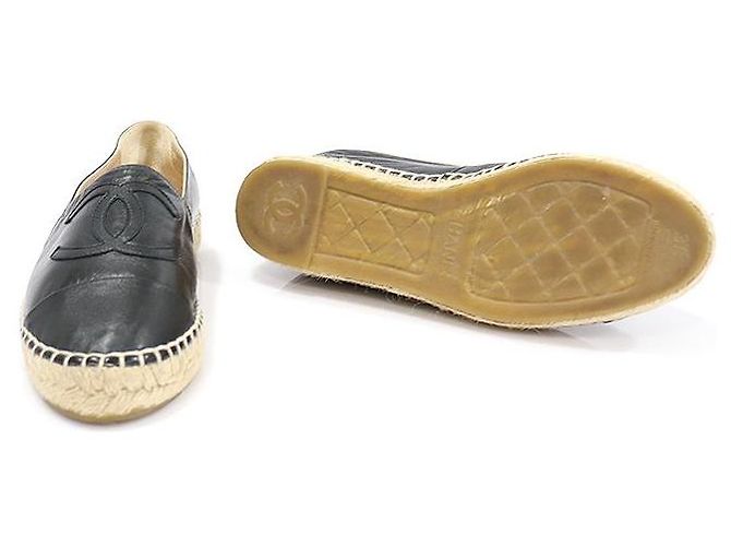Chanel Espadrilles in pelle di agnello nera da donna slip-on Nero - vista 5