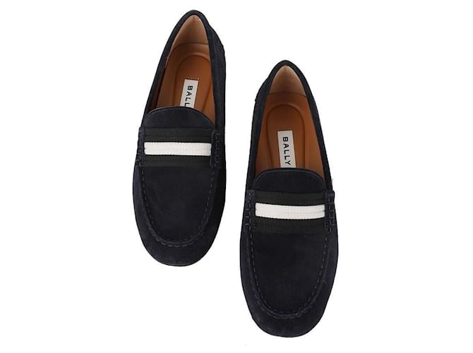 Bally Mocassini da guida da uomo Blu - vista 4