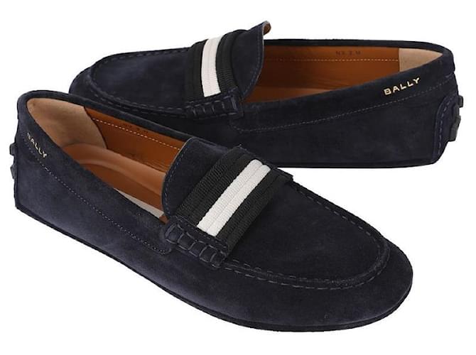 Bally Mocassini da guida da uomo Blu - vista 5