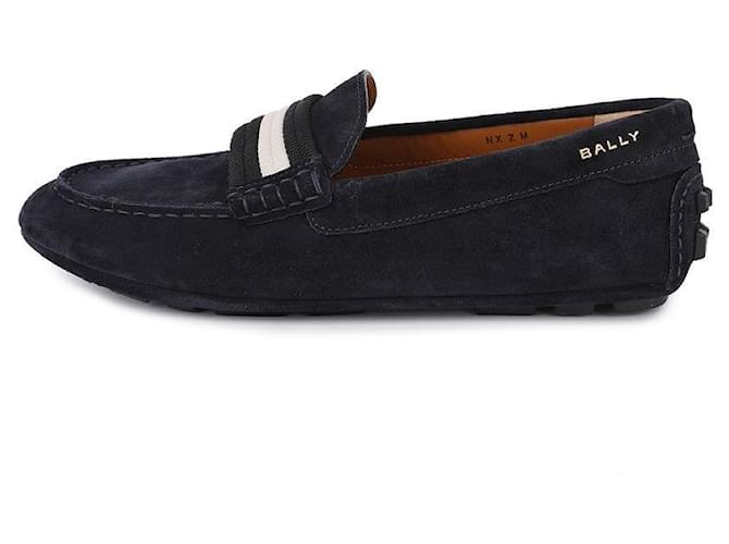 Bally Mocassini da guida da uomo Blu - vista 6