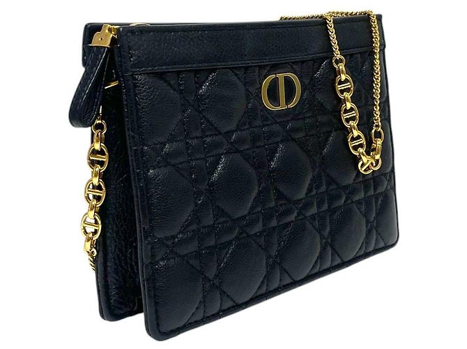Pochette a tracolla Dior Caro Chain Nero - vista 2