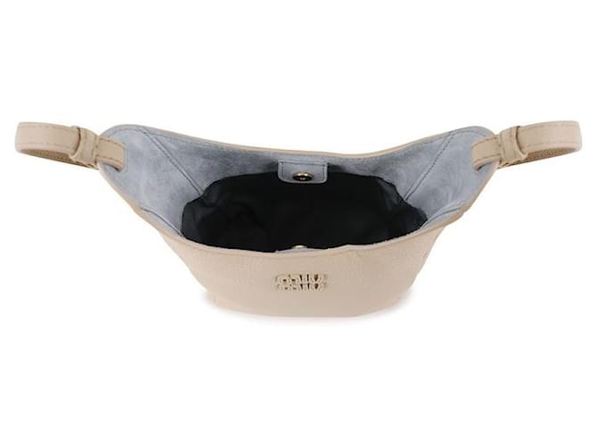 Miu Miu Borsa a secchiello in pelle Bianco - vista 7