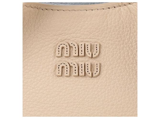 Miu Miu Borsa a secchiello in pelle Bianco - vista 9