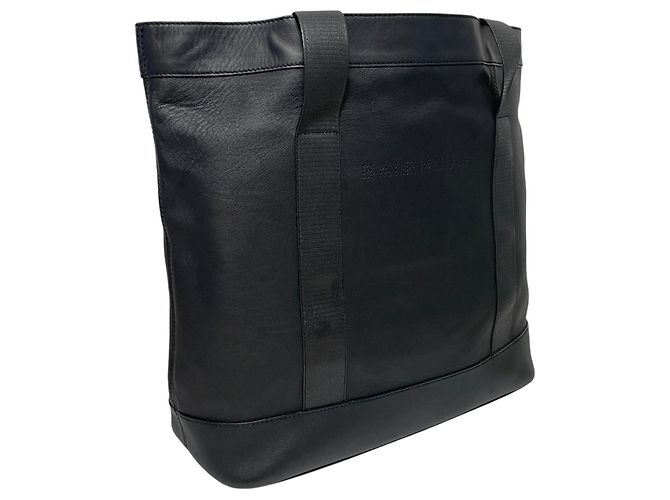 Balenciaga Punched Logo Cabas Tote Bag Schwarz - Ansicht 2