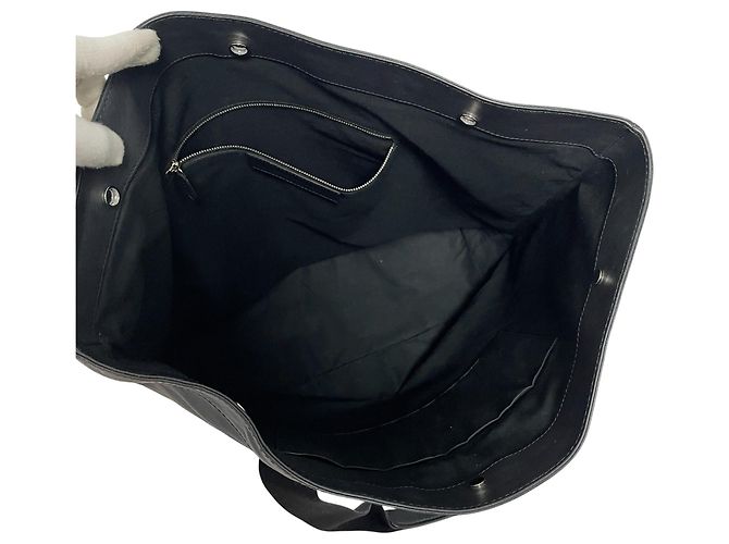 Balenciaga Punched Logo Cabas Tote Bag Schwarz - Ansicht 5
