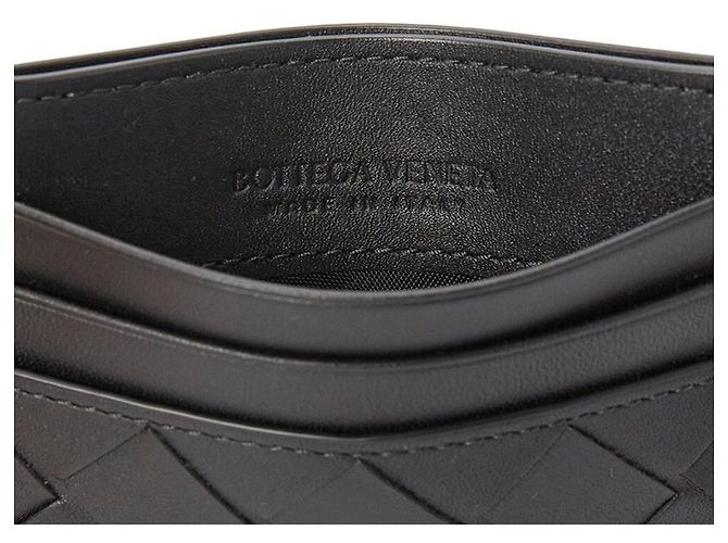 Bottega Veneta Tarjetero Intrecciato Negro - vista 5