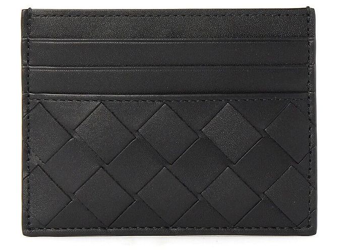 Bottega Veneta Tarjetero Intrecciato Negro - vista 6