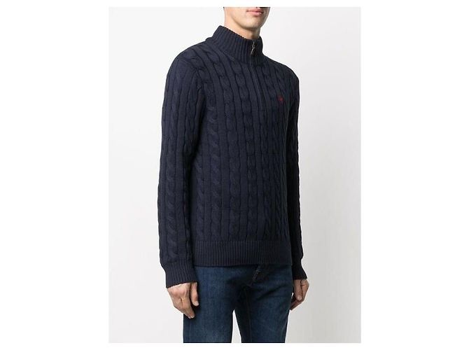 Ralph Lauren Half-Zip mit Pony-Logo-Stickerei Blau - Ansicht 6