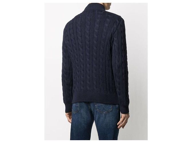 Ralph Lauren Half-Zip mit Pony-Logo-Stickerei Blau - Ansicht 7
