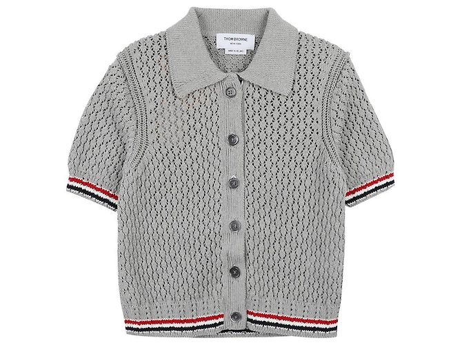 Thom Browne Cardigã de manga curta - vista 3