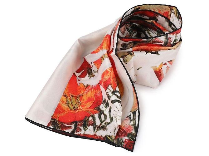 Alexander Mcqueen Floral Skull Schal Weiß - Ansicht 3