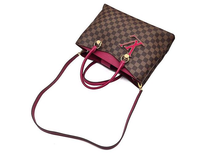 Louis Vuitton Damier Riverside Marrone - vista 4
