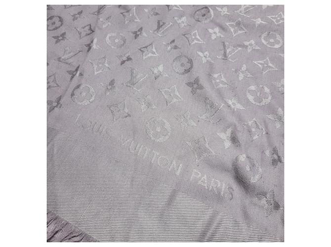 Louis Vuitton Chal y bufanda Monogram Púrpura - vista 2
