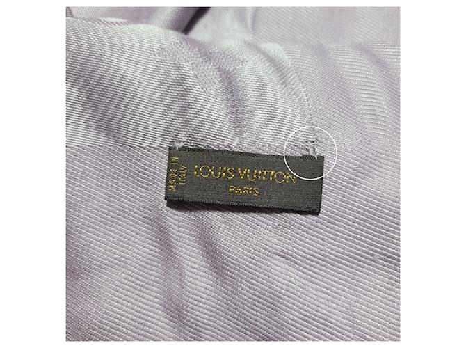 Louis Vuitton Chal y bufanda Monogram Púrpura - vista 5