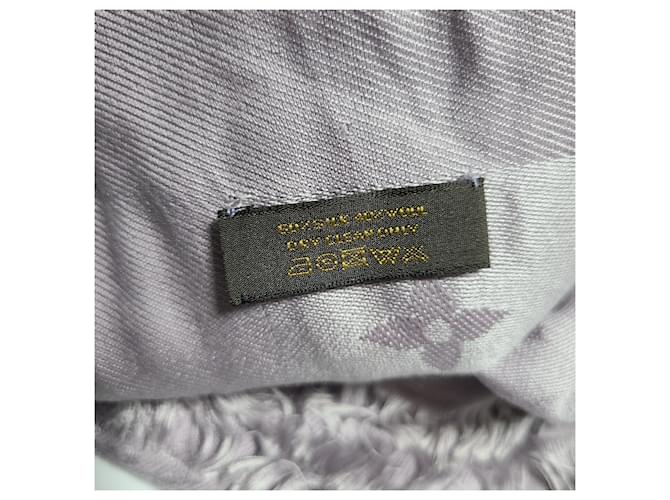 Louis Vuitton Chal y bufanda Monogram Púrpura - vista 6