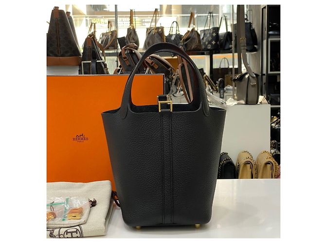 Hermès Picotan Black Gold Nero - vista 3