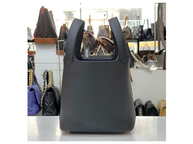 Hermès Picotan Black Gold Nero - vista 5