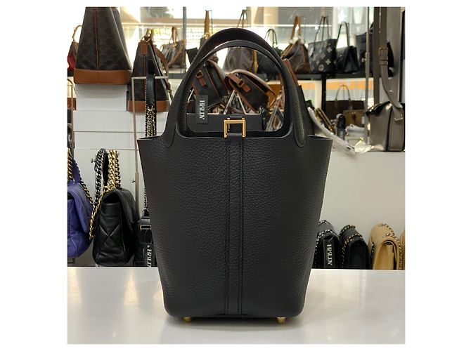 Hermès Picotan Black Gold Nero - vista 8