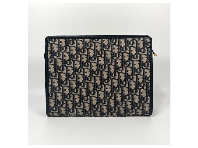 Dior Pochette Montaigne in jacquard obliquo blu - Ansicht 4