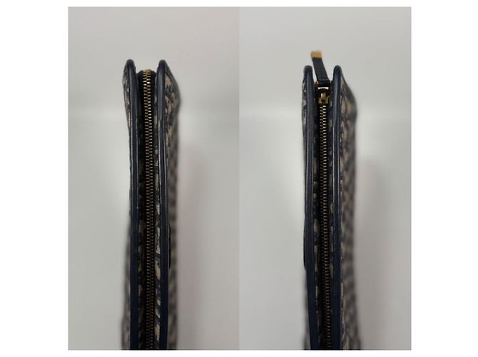 Dior Pochette Montaigne in jacquard obliquo blu - Ansicht 6