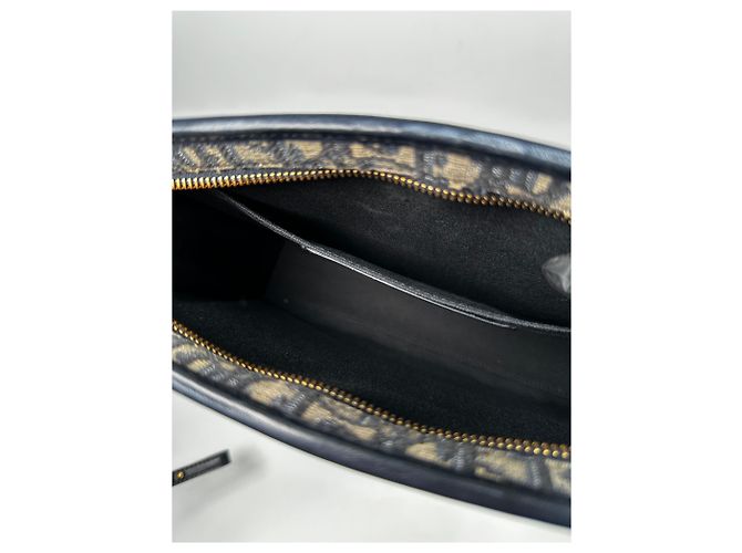 Dior Pochette Montaigne in jacquard obliquo blu - Ansicht 9