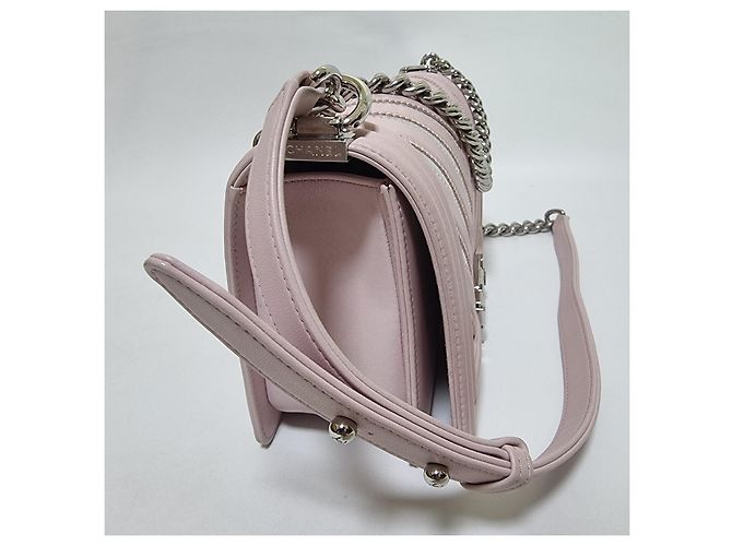 Chanel Borsa Boy Chevron Argento Serie Borsa a Spalla Medium - vista 6