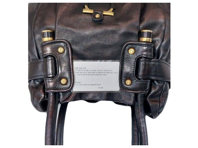 Salvatore Ferragamo Borsa Tote Ferragamo Gancini Gold D'oro - vista 2