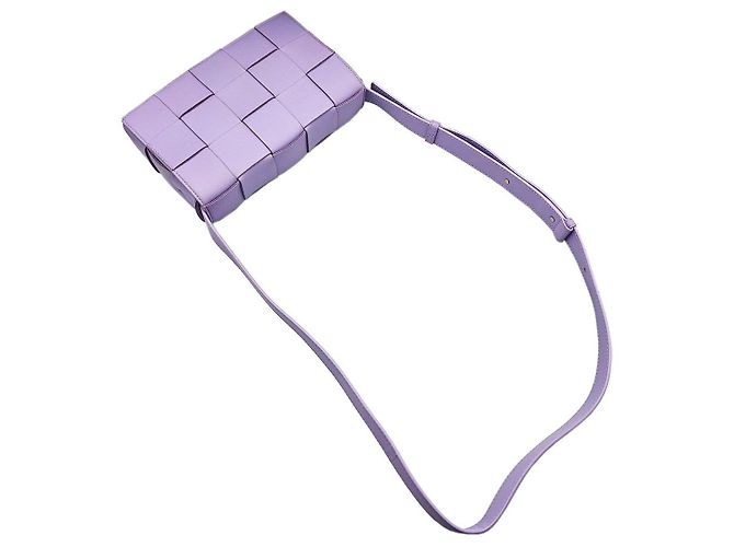Bottega Veneta Borsa a tracolla Cassette in intreccio Intrecciato viola Porpora - vista 6