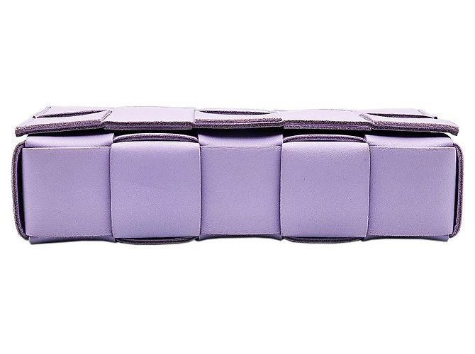 Bottega Veneta Borsa a tracolla Cassette in intreccio Intrecciato viola Porpora - vista 7