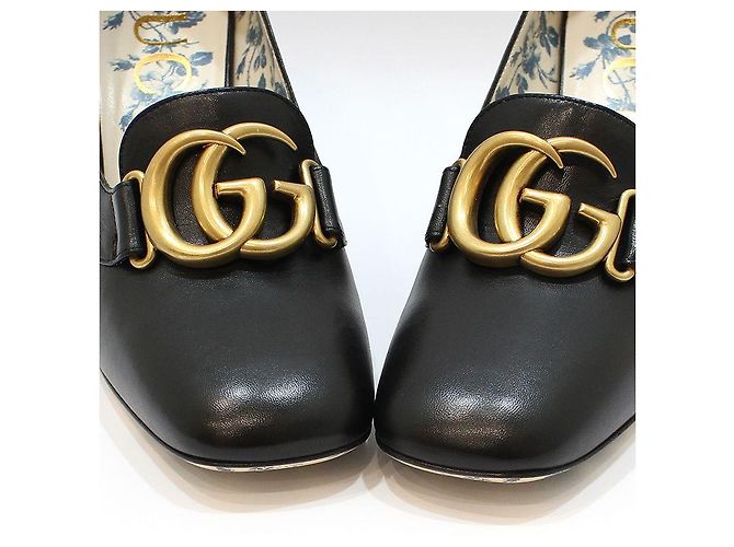 Gucci Décolleté Black GG Marmont Nero - vista 10