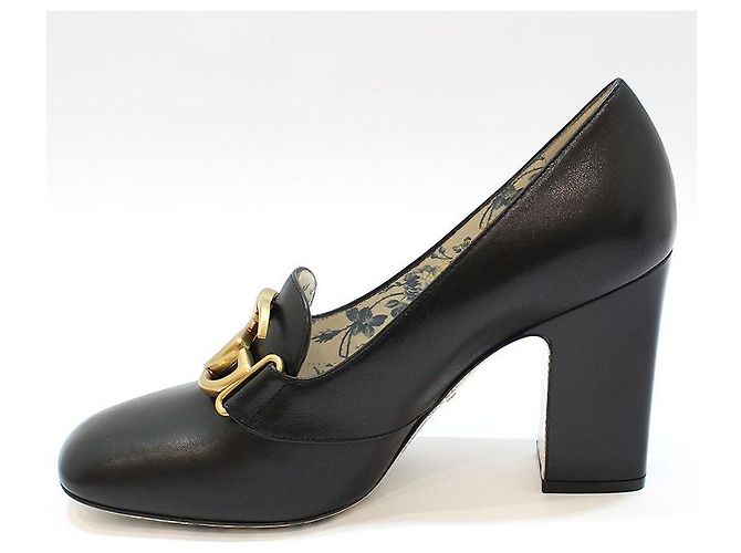 Gucci Décolleté Black GG Marmont Nero - vista 3