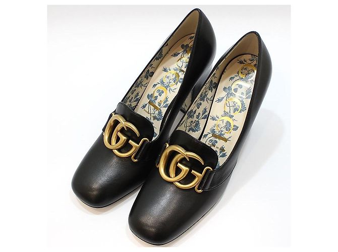 Gucci Décolleté Black GG Marmont Nero - vista 7