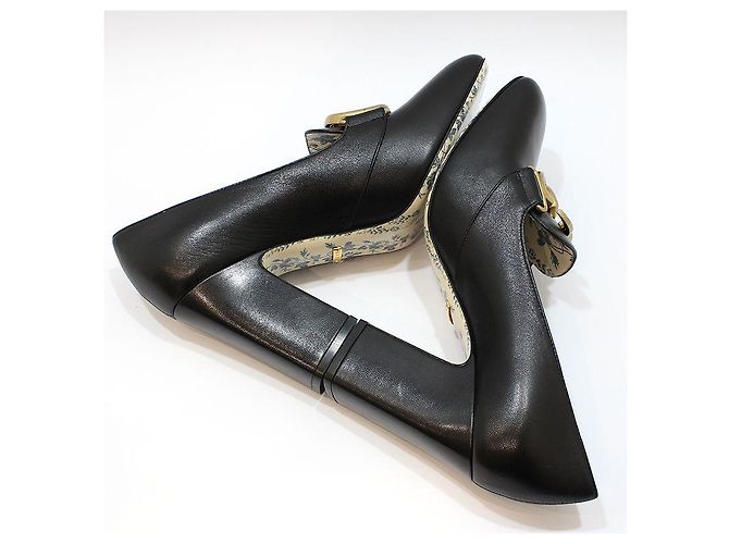 Gucci Décolleté Black GG Marmont Nero - vista 8