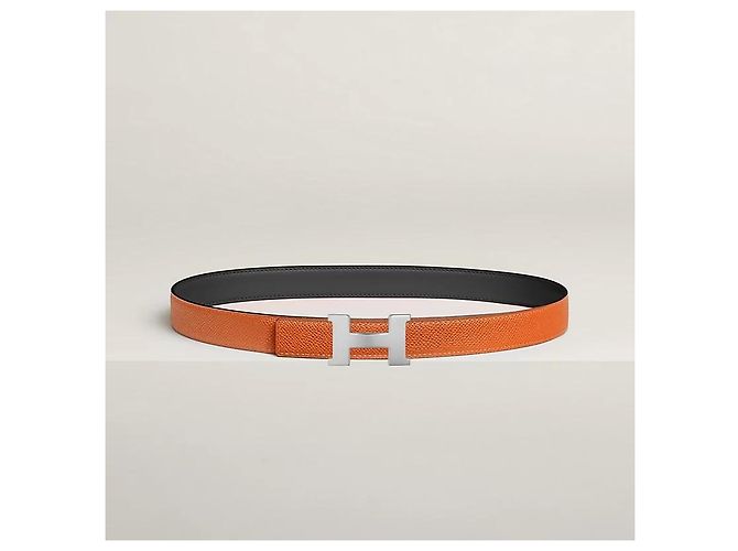 Hermès Reversibler Damen Ledergürtel Mini Constance Noir Orange Braun - Ansicht 3