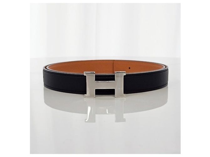 Hermès Reversibler Damen Ledergürtel Mini Constance Noir Orange Braun - Ansicht 5