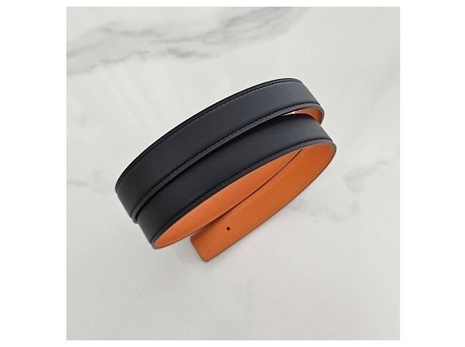 Hermès Reversibler Damen Ledergürtel Mini Constance Noir Orange Braun - Ansicht 7
