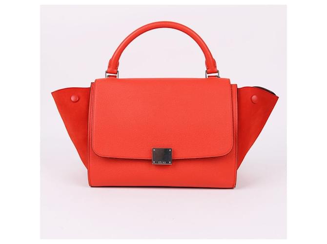 Céline Piccola borsa Trapeze con manico superiore Arancione - vista 2