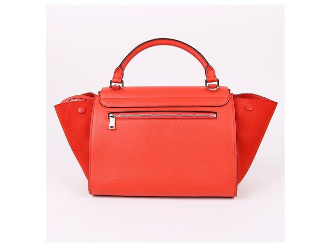 Céline Piccola borsa Trapeze con manico superiore Arancione - vista 5