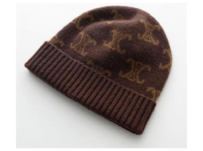 Céline Monogram-Beanie aus Wolle Schwarz - Ansicht 2