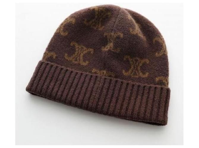 Céline Monogram-Beanie aus Wolle Schwarz - Ansicht 3