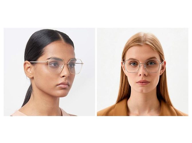 Hugo Boss Titanium Eyewear Frame Luxury Square Lightweight Gold Frame Rose Gold Orange - view 3