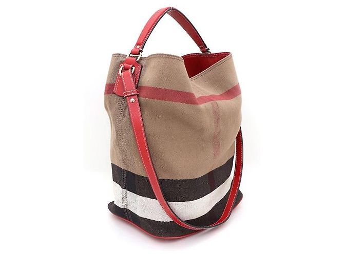 Burberry Borsa Bucket Hobo Tote Sussana e Borsa a Spalla Marrone - vista 2