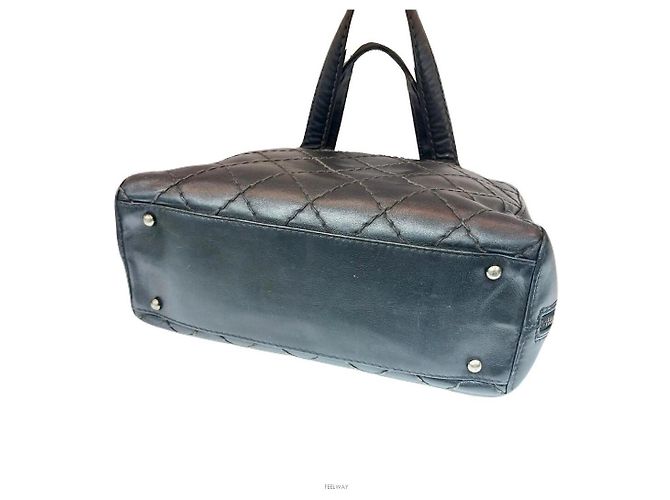 Chanel Wild Stitch Kurzschultertasche oder Tragetasche No. Schwarz - Ansicht 3