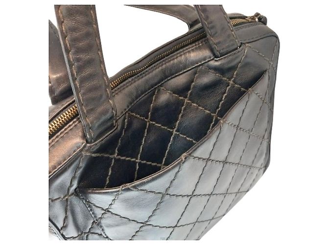 Chanel Wild Stitch Kurzschultertasche oder Tragetasche No. Schwarz - Ansicht 6