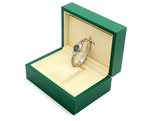 Rolex Reloj Datejust para mujer con esfera azul ombre y engaste de diamantes - vista 9