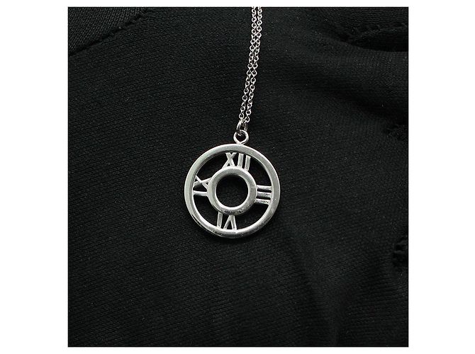 Tiffany & Co Collana con pendente Atlas Circle in argento sterling - vista 6
