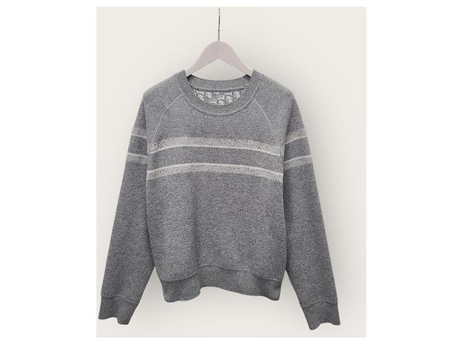 Dior Reversibler grauer Cashmere-Strickpullover mit Oblique-Muster
Crewneck Braun - Ansicht 4