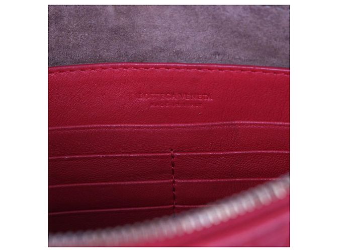Bottega Veneta Piccola borsa a tracolla in rete rossa con catena Rosso - vista 12